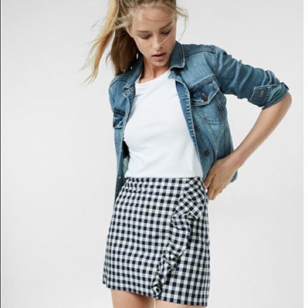 Mini Gingham Skirt  
